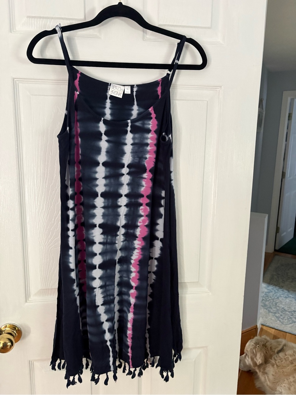 Tie-Dye Navy and Pink Women’s Swim Coverup